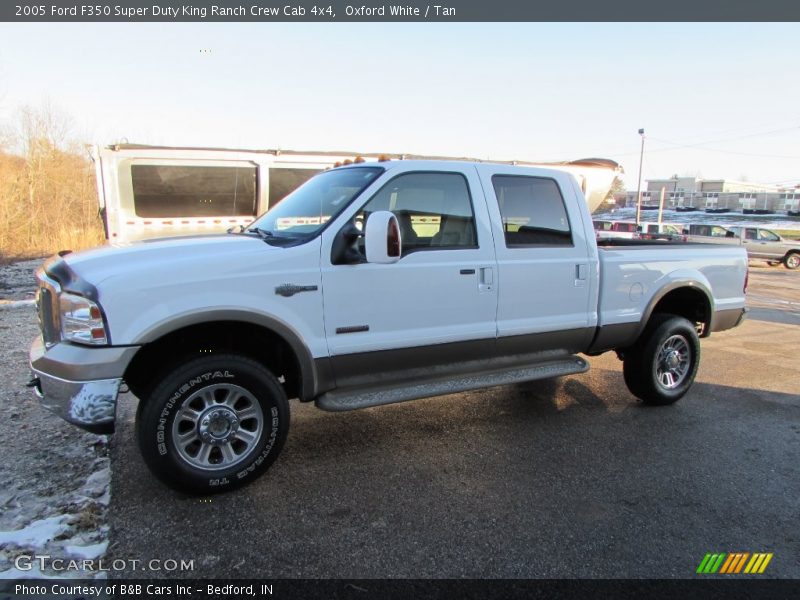 Oxford White / Tan 2005 Ford F350 Super Duty King Ranch Crew Cab 4x4