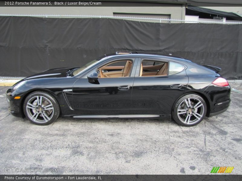 Black / Luxor Beige/Cream 2012 Porsche Panamera S