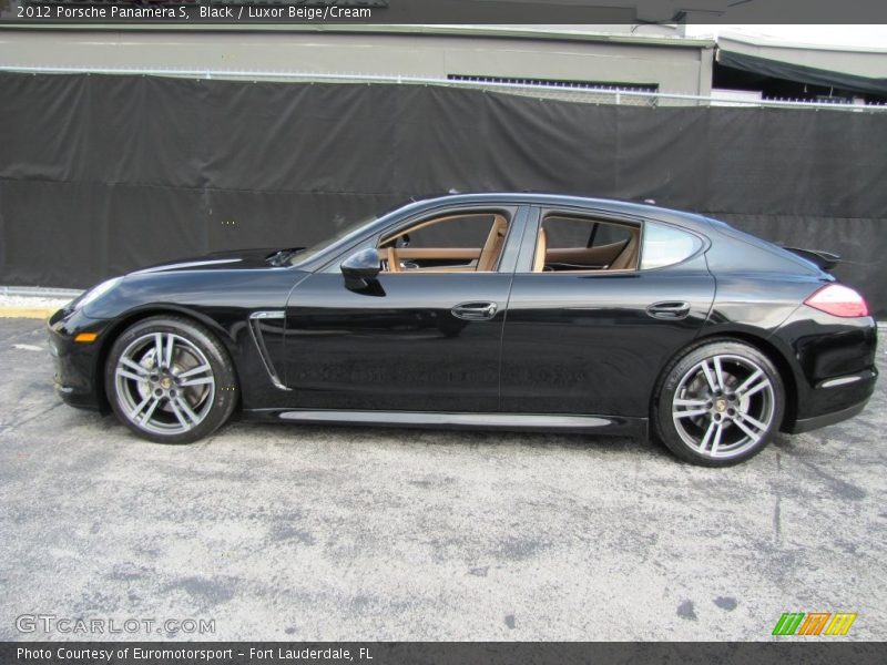 Black / Luxor Beige/Cream 2012 Porsche Panamera S