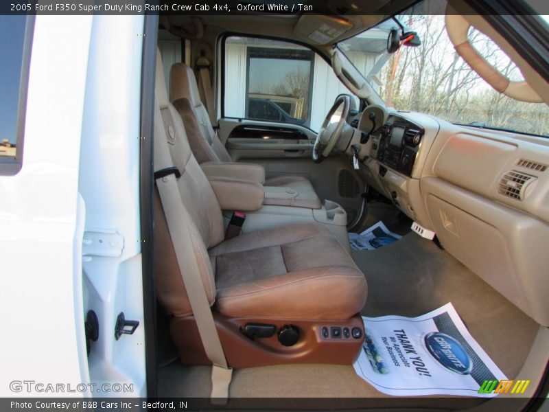 Oxford White / Tan 2005 Ford F350 Super Duty King Ranch Crew Cab 4x4