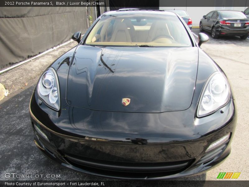 Black / Luxor Beige/Cream 2012 Porsche Panamera S