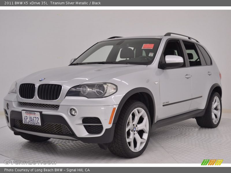 Titanium Silver Metallic / Black 2011 BMW X5 xDrive 35i