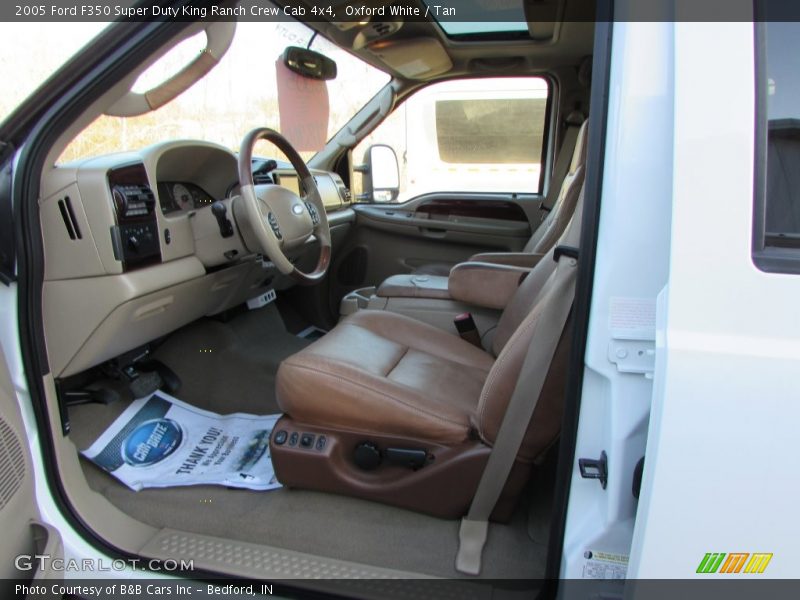 Oxford White / Tan 2005 Ford F350 Super Duty King Ranch Crew Cab 4x4