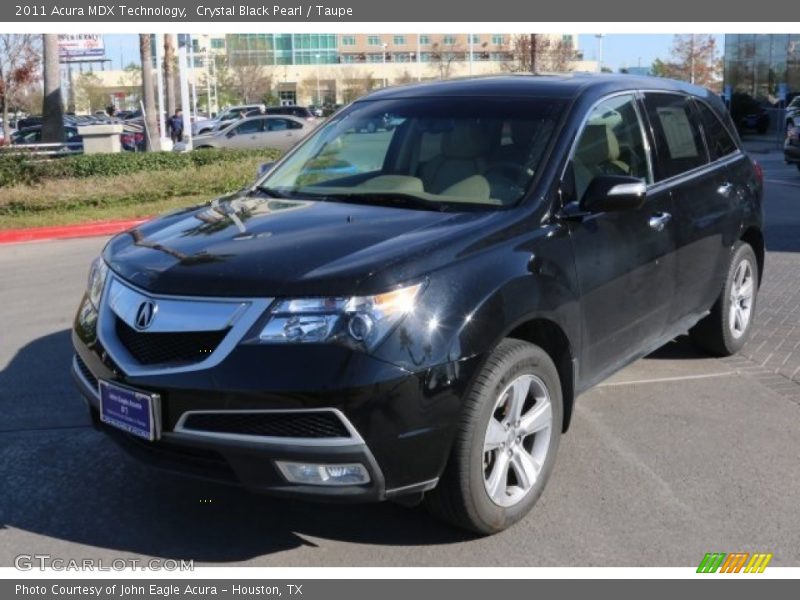 Crystal Black Pearl / Taupe 2011 Acura MDX Technology