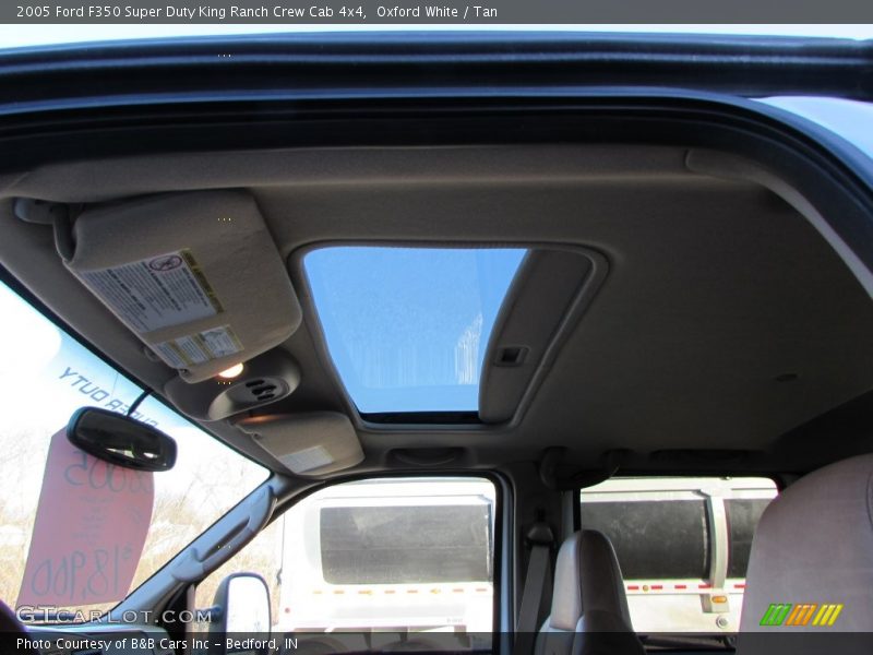 Oxford White / Tan 2005 Ford F350 Super Duty King Ranch Crew Cab 4x4