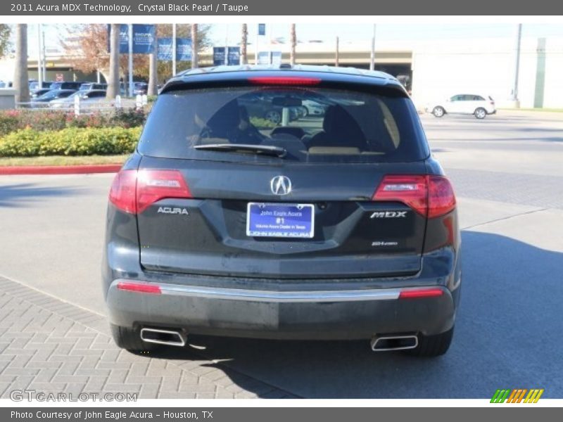 Crystal Black Pearl / Taupe 2011 Acura MDX Technology
