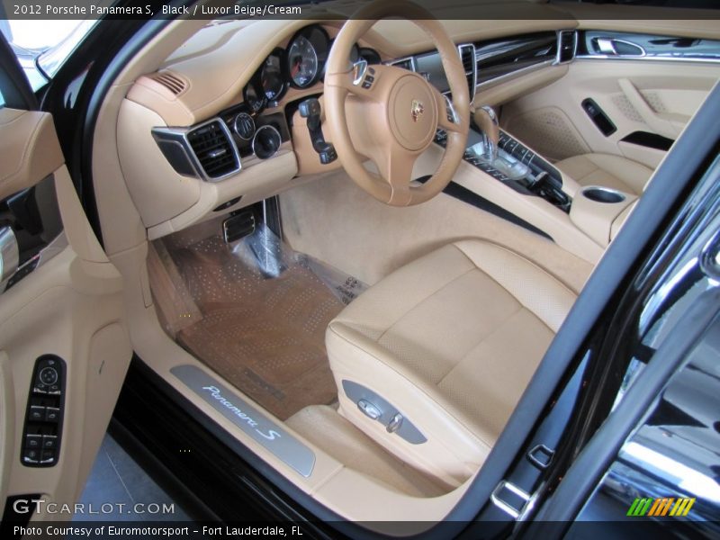 Black / Luxor Beige/Cream 2012 Porsche Panamera S