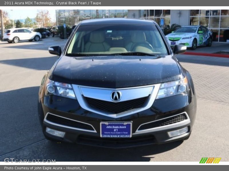 Crystal Black Pearl / Taupe 2011 Acura MDX Technology