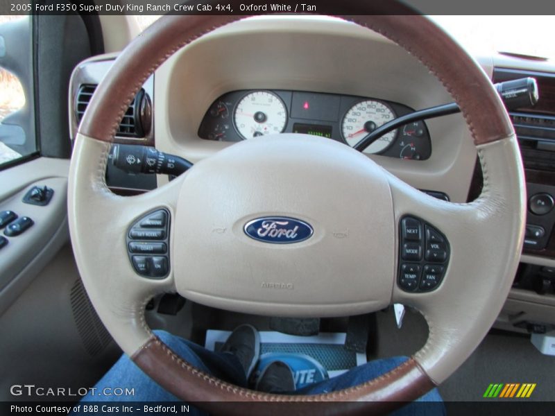 Oxford White / Tan 2005 Ford F350 Super Duty King Ranch Crew Cab 4x4