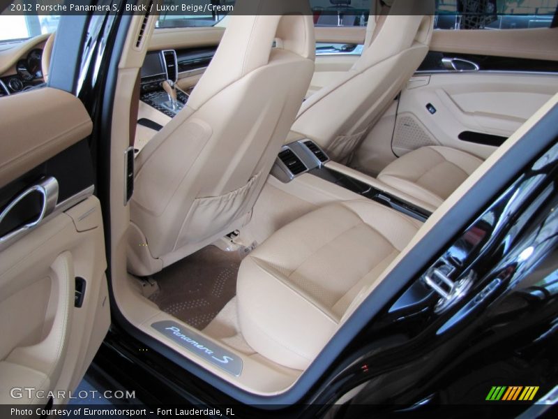 Black / Luxor Beige/Cream 2012 Porsche Panamera S