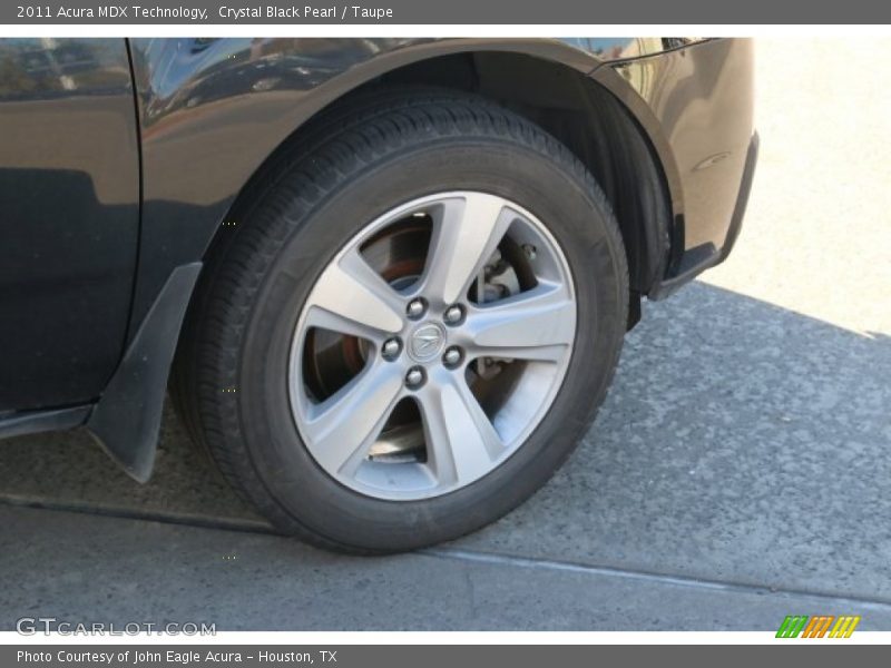 Crystal Black Pearl / Taupe 2011 Acura MDX Technology