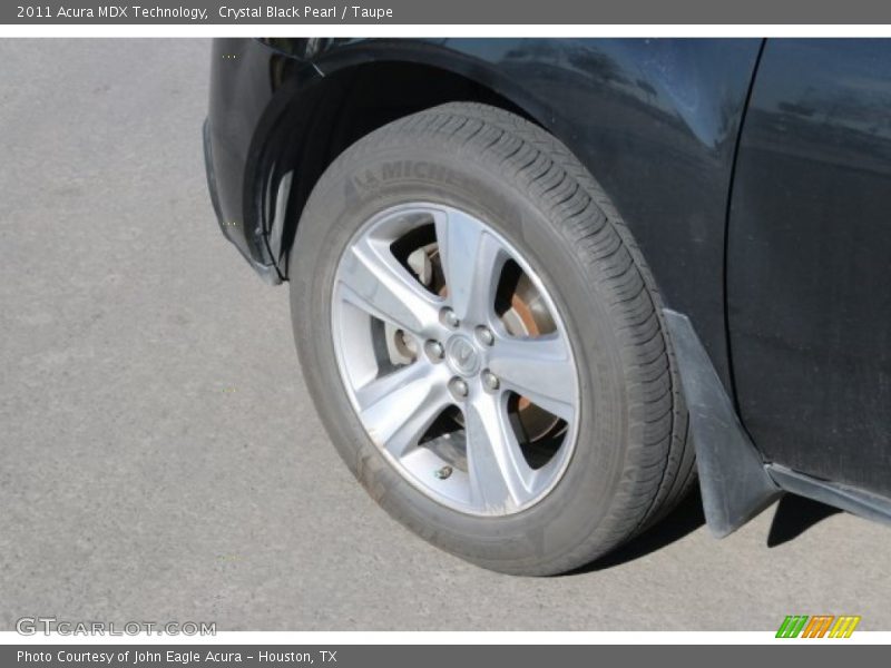 Crystal Black Pearl / Taupe 2011 Acura MDX Technology