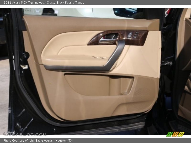 Crystal Black Pearl / Taupe 2011 Acura MDX Technology