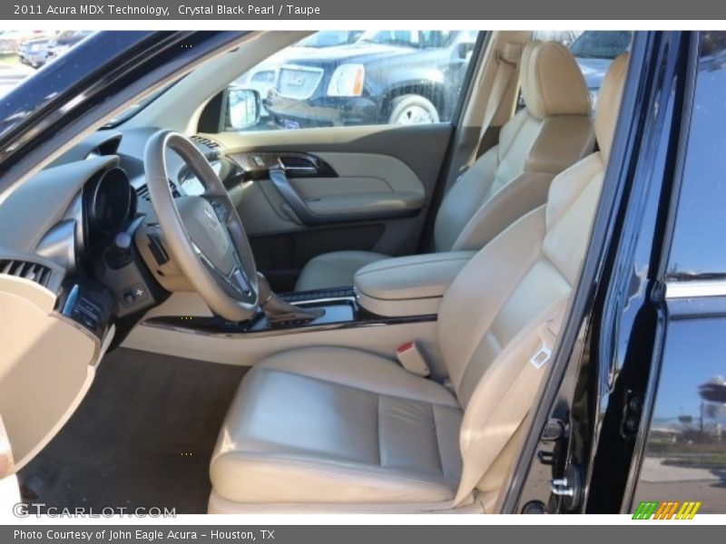 Crystal Black Pearl / Taupe 2011 Acura MDX Technology
