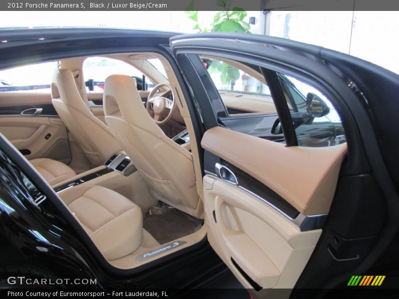 Black / Luxor Beige/Cream 2012 Porsche Panamera S