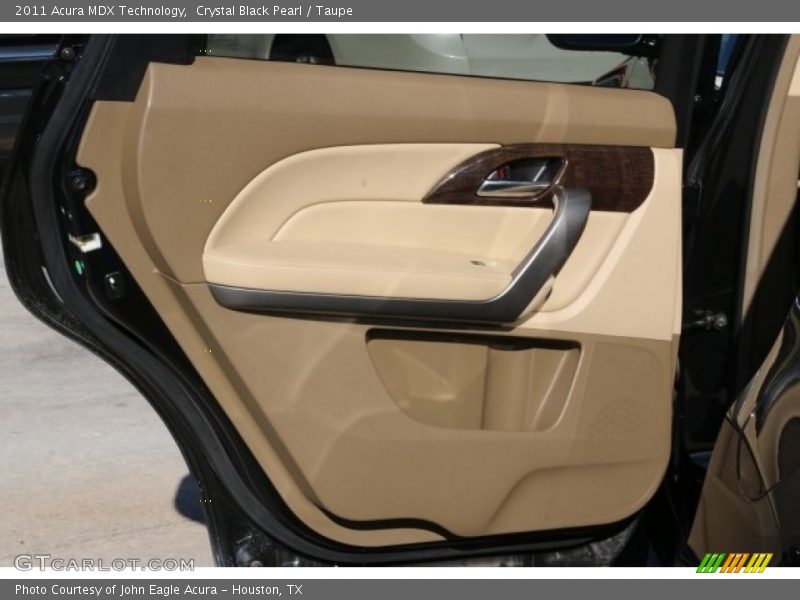 Crystal Black Pearl / Taupe 2011 Acura MDX Technology