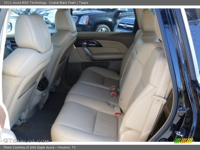 Crystal Black Pearl / Taupe 2011 Acura MDX Technology