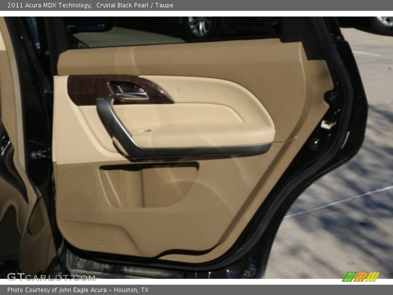 Crystal Black Pearl / Taupe 2011 Acura MDX Technology