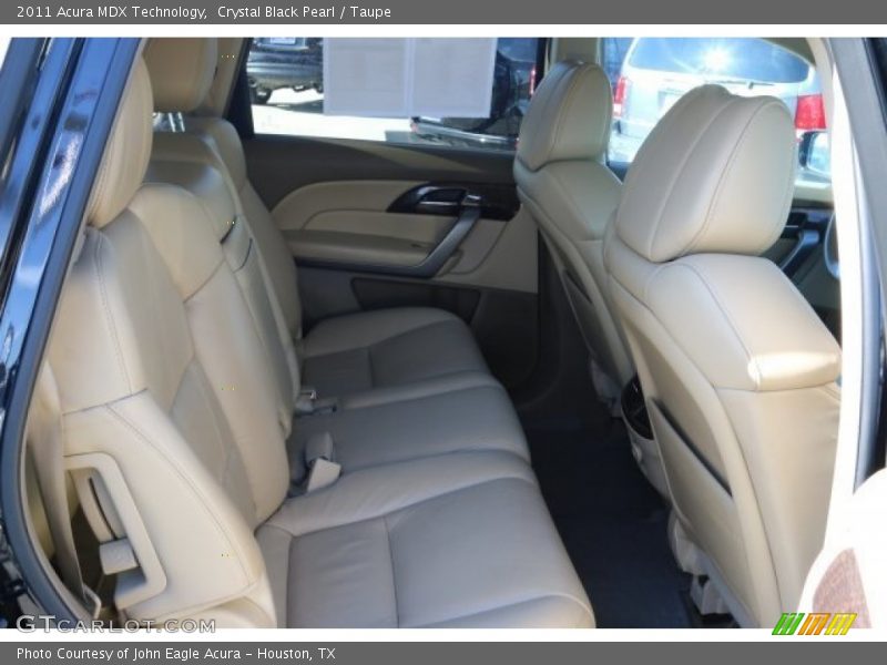 Crystal Black Pearl / Taupe 2011 Acura MDX Technology
