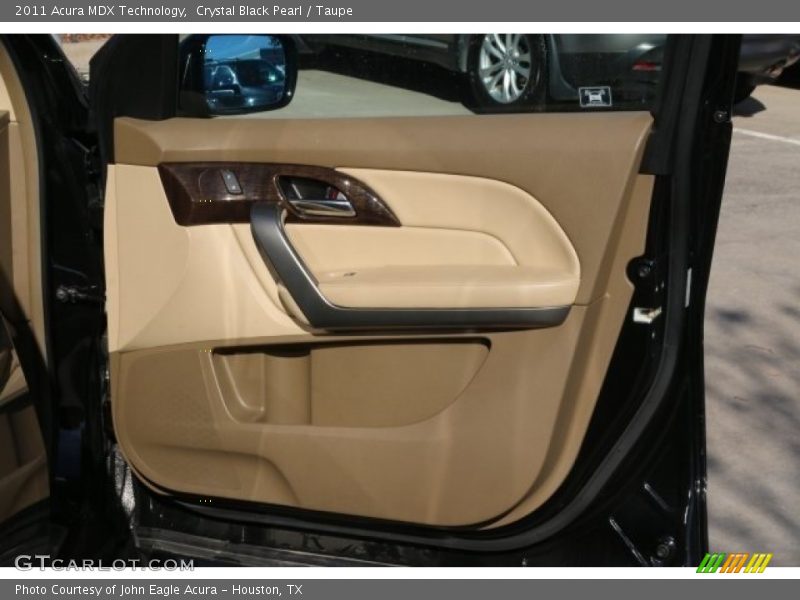 Crystal Black Pearl / Taupe 2011 Acura MDX Technology