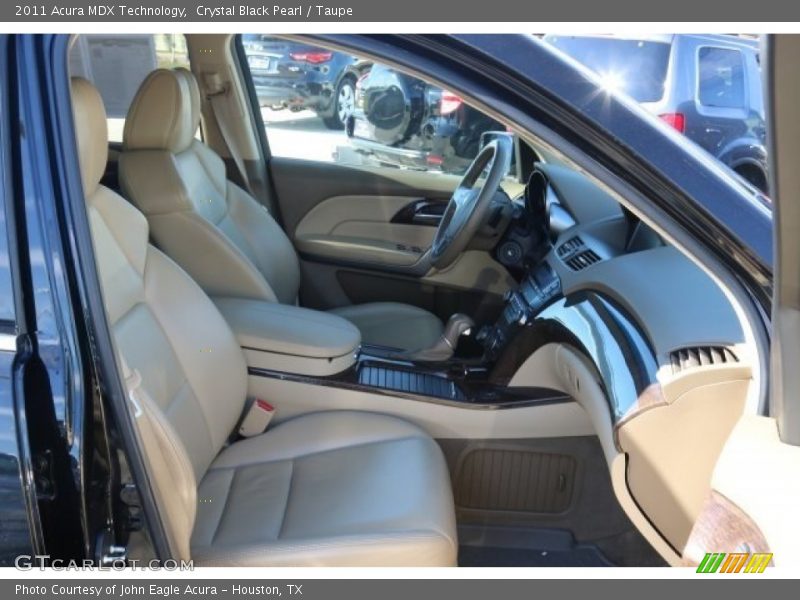 Crystal Black Pearl / Taupe 2011 Acura MDX Technology