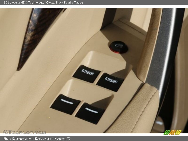 Crystal Black Pearl / Taupe 2011 Acura MDX Technology