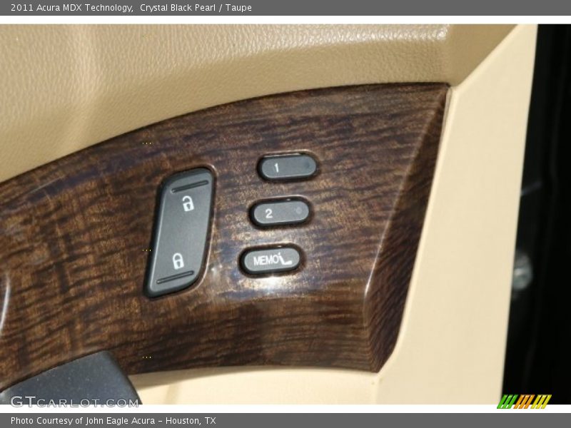 Crystal Black Pearl / Taupe 2011 Acura MDX Technology