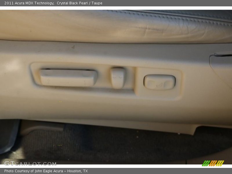 Crystal Black Pearl / Taupe 2011 Acura MDX Technology