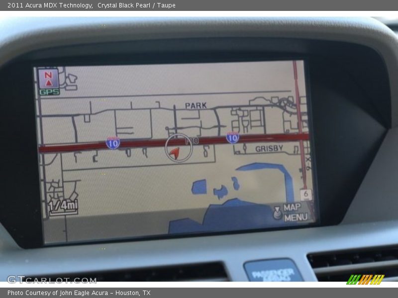 Crystal Black Pearl / Taupe 2011 Acura MDX Technology