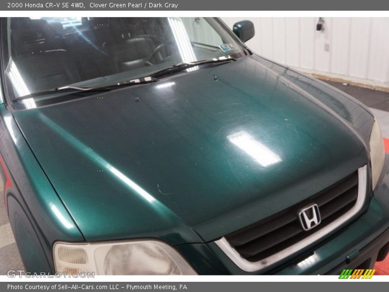 Clover Green Pearl / Dark Gray 2000 Honda CR-V SE 4WD