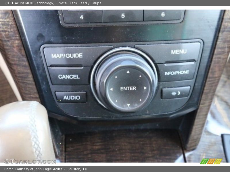 Crystal Black Pearl / Taupe 2011 Acura MDX Technology