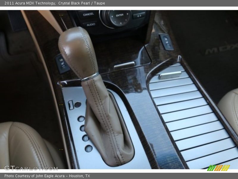 Crystal Black Pearl / Taupe 2011 Acura MDX Technology