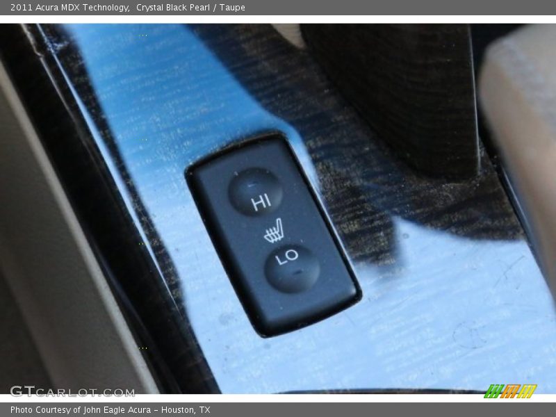 Crystal Black Pearl / Taupe 2011 Acura MDX Technology