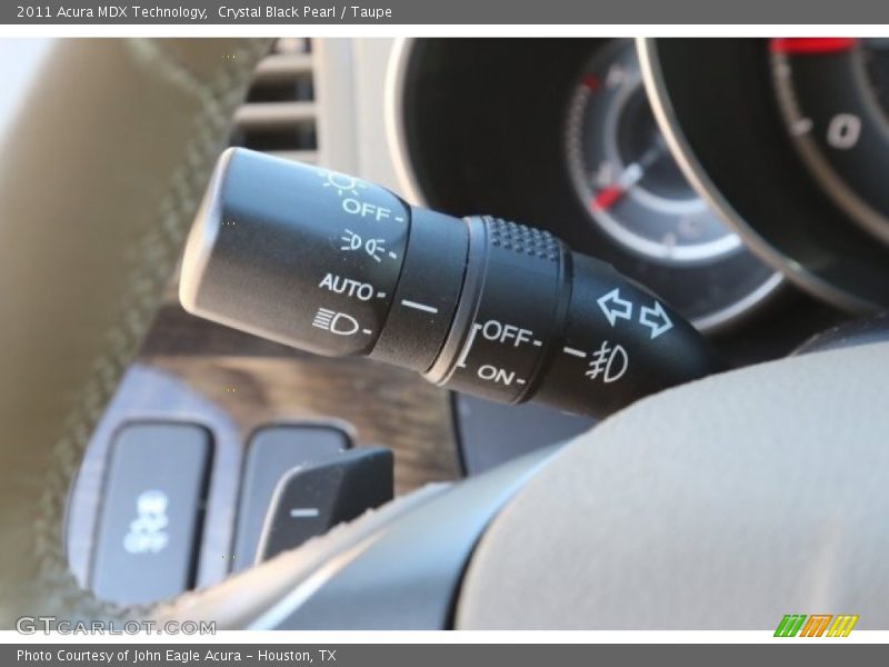 Crystal Black Pearl / Taupe 2011 Acura MDX Technology