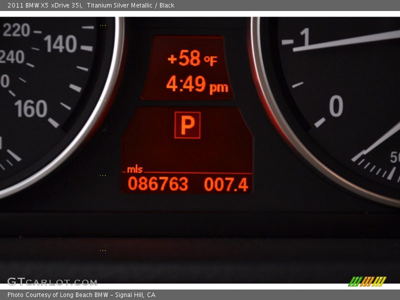 Titanium Silver Metallic / Black 2011 BMW X5 xDrive 35i