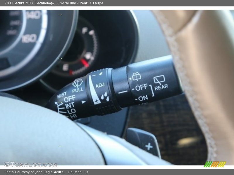 Crystal Black Pearl / Taupe 2011 Acura MDX Technology