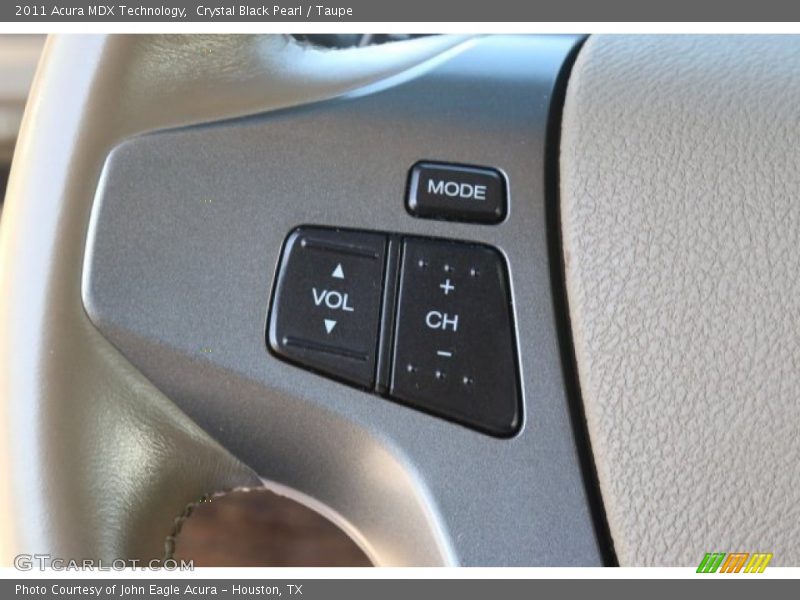 Crystal Black Pearl / Taupe 2011 Acura MDX Technology