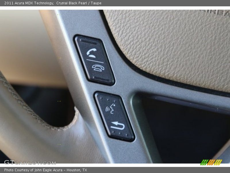Crystal Black Pearl / Taupe 2011 Acura MDX Technology