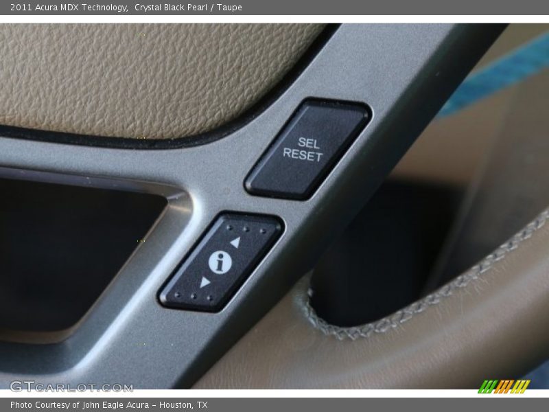 Crystal Black Pearl / Taupe 2011 Acura MDX Technology
