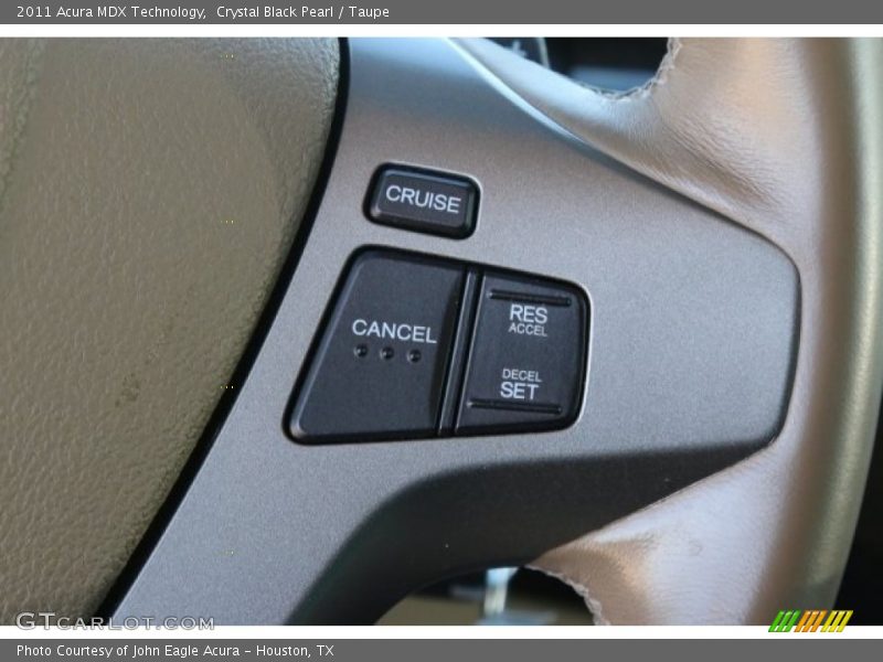 Crystal Black Pearl / Taupe 2011 Acura MDX Technology