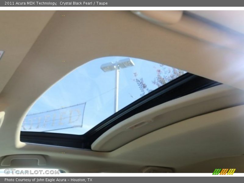 Crystal Black Pearl / Taupe 2011 Acura MDX Technology