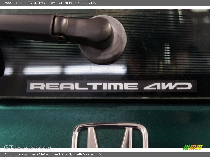Clover Green Pearl / Dark Gray 2000 Honda CR-V SE 4WD