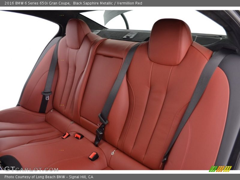 Rear Seat of 2016 6 Series 650i Gran Coupe