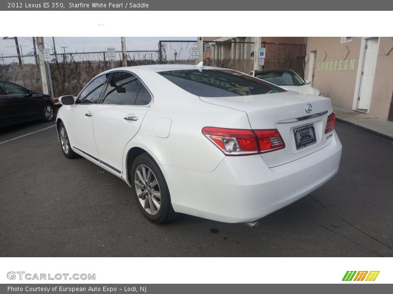 Starfire White Pearl / Saddle 2012 Lexus ES 350