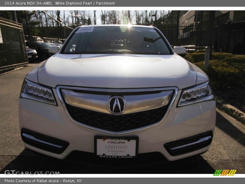White Diamond Pearl / Parchment 2014 Acura MDX SH-AWD