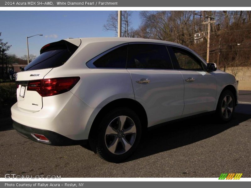 White Diamond Pearl / Parchment 2014 Acura MDX SH-AWD