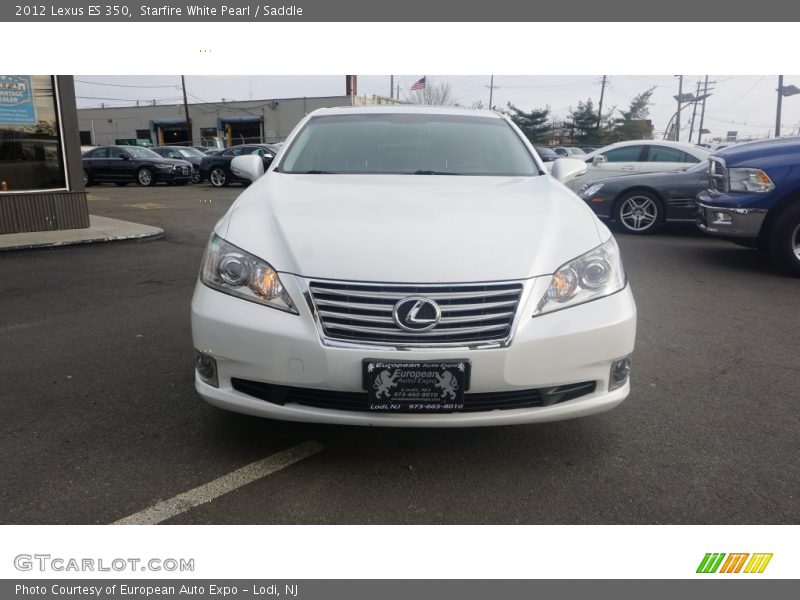 Starfire White Pearl / Saddle 2012 Lexus ES 350