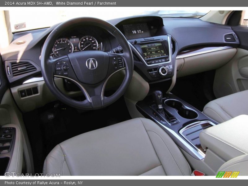 White Diamond Pearl / Parchment 2014 Acura MDX SH-AWD