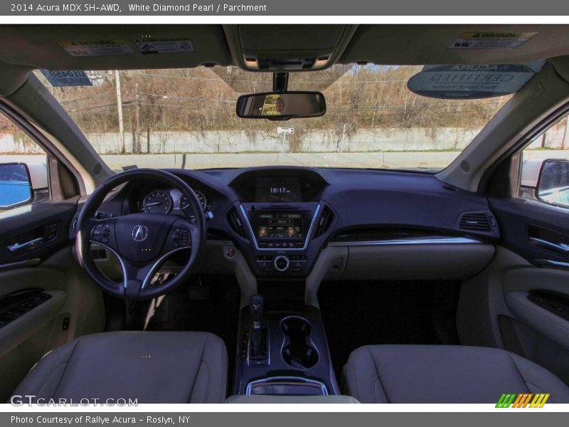White Diamond Pearl / Parchment 2014 Acura MDX SH-AWD