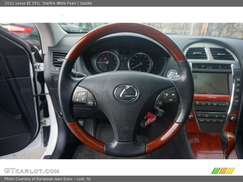 Starfire White Pearl / Saddle 2012 Lexus ES 350